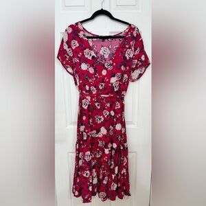 Torrid Pink Floral Dress